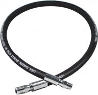 yamatic 4ft pressure washer jumper hose with stainless steel swivel connector - perfect for hose reels and power washers up to 4000 psi logo