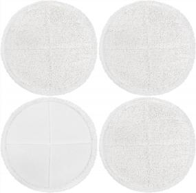 img 4 attached to Keepow Spinwave Replacement Pads - Compatible With Bissell Spinwave Hard Floor Mop 2039 Series, 20399, 2039A, 2307, 2315A, 2124 - 4 Pack Spin Mop Pads For Efficient Floor Cleaning
