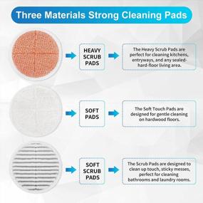 img 1 attached to Keepow Spinwave Replacement Pads - Compatible With Bissell Spinwave Hard Floor Mop 2039 Series, 20399, 2039A, 2307, 2315A, 2124 - 4 Pack Spin Mop Pads For Efficient Floor Cleaning