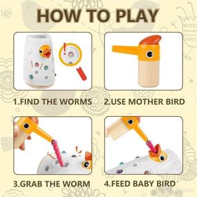 img 2 attached to TOP BRIGHT Montessori Toys: Ideal Gifts for 2 3 Year Old Boys and Girls, Enhancing Fine Motor Skills with Wooden Toddler Toys