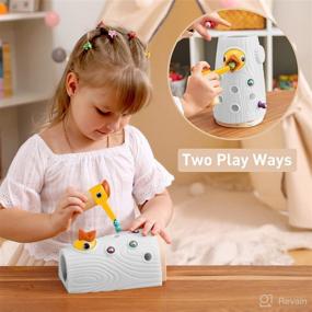 img 1 attached to TOP BRIGHT Montessori Toys: Ideal Gifts for 2 3 Year Old Boys and Girls, Enhancing Fine Motor Skills with Wooden Toddler Toys