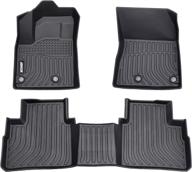 🔳 premium jdmon tpe floor mats for 2021-2022 nissan rogue - custom fit, all weather protection, black логотип