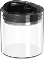 small black gloss handle evak storage container by prepara - keep food fresh! logo
