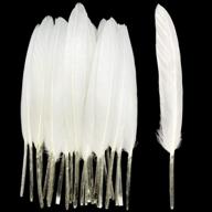 100 шт белые натуральные гусиные перья 3-6 дюймов для ловцов снов diy украшения для свадебной вечеринки логотип