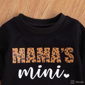 img 2 attached to 👶 Mama's Mini: Stylish Long Sleeve Shirts for Toddler Baby Girls - Comfy Pullover Sweatshirt Tops, Perfect for Fall Outfits