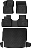 🚘 mixsuper custom fit floor mats & cargo liner for 2021-2023 nissan rogue: all-weather, durable 2 row liners & trunk mat set (excludes nissan rogue sport) logo