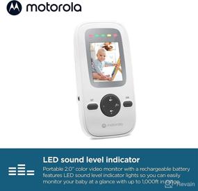 img 2 attached to 📹 Motorola VM481 Video Baby Monitor - 1000ft Range, 2.4 GHz Wireless, 2" Color Screen
