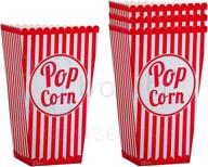 striped movie theater popcorn bags logo