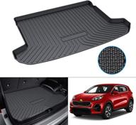 🚗 mixsuper custom fit cargo liner for 2017-2022 kia sportage: all weather trunk mat in upper deck position, rear durable anti-slip floor mat in black логотип