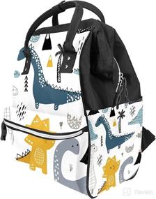 img 3 attached to 🎒 Durable Shoulder Bag: FCZ Backpack Diaper Bag for Mom and Dad - Daypack with Large Capacity for Travel, Lightweight and Functional