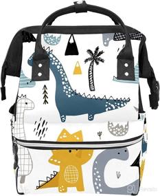 img 4 attached to 🎒 Durable Shoulder Bag: FCZ Backpack Diaper Bag for Mom and Dad - Daypack with Large Capacity for Travel, Lightweight and Functional