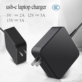 img 1 attached to Быстрая зарядка USB C Type C Зарядное устройство для ноутбука Samsung Chromebook и Asus ZenBook - адаптер переменного тока со шнуром питания в комплекте