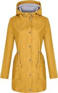 bloggerlove women's waterproof rain jacket: lightweight, striped & perfect for outdoor adventures! logo