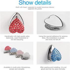 img 2 attached to Heart Shaped Handcrafted Rhinestone Organizer Accessories