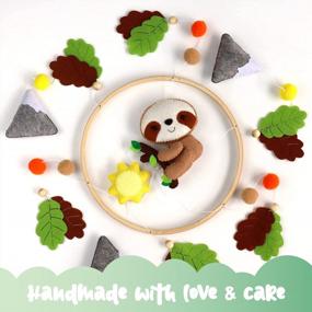 img 1 attached to Sloth-Themed Nursery Décor: Elevate Your Baby'S Room With EVERLOVE Ceiling Mobile For Crib