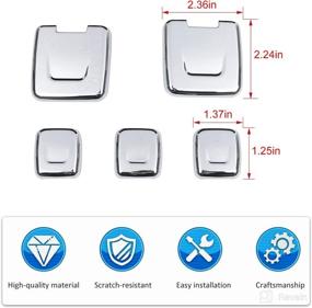 img 3 attached to RT-TCZ Cigarette Lighter Port USB Charging Power Socket Base Lid Trim Cover Interior ABS Accessories For Chevrolet Silverado GMC 2014-2018 Chrome 5PCS