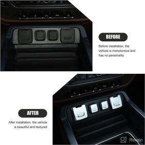 img 2 attached to RT-TCZ Cigarette Lighter Port USB Charging Power Socket Base Lid Trim Cover Interior ABS Accessories For Chevrolet Silverado GMC 2014-2018 Chrome 5PCS