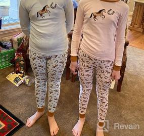img 5 attached to Сорочки из 100% хлопка: комплект детской пижамы Leveret полосатый для мальчиков от младенцев до 14 лет (2 предмета)