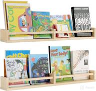 nursery bookshelves 32inch floating shelves logo
