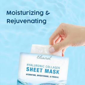 img 3 attached to Ebanel 15 Pack Collagen Peptide Hydrating Face Masks, Instant Brightening And Firming Anti Aging Face Sheet Masks, Moisturizing Spa Face Masks Skincare With Hyaluronic Acid, Vitamin C, Chamomile, Aloe