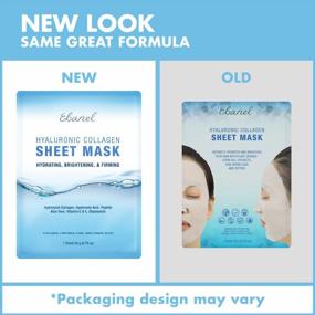 img 1 attached to Ebanel 15 Pack Collagen Peptide Hydrating Face Masks, Instant Brightening And Firming Anti Aging Face Sheet Masks, Moisturizing Spa Face Masks Skincare With Hyaluronic Acid, Vitamin C, Chamomile, Aloe