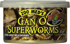 img 4 attached to 🐛 Zoo Med Can O' SuperWorms: Nutrient-rich 1.2 oz Protein Snack for Exotic Pets