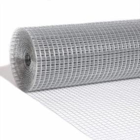 img 4 attached to Galvanized Welded Wire Mesh Roll - 9 Deer Hardware Cloth 6Ft X 50Ft, 1/2In Mesh, 19 Gauge Chicken Wire Fencing, Cage And Rodent Wire