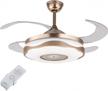 smart ceiling fan light with led lights, music player & remote control - gdrasuya10 42 inch modern chandelier. logo
