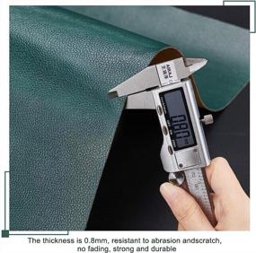 img 3 attached to Revive Your Upholstery With BENECREAT Adhesive Leather Repair Patch - DarkGreen, 0.8Mm Thick - Ideal For Sofas, Couches, Car Seats And Furniture In Need Of A Makeover!