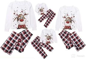 img 1 attached to Get Your Family in the Holiday Spirit with Matching Deer Plaid Christmas PJs!