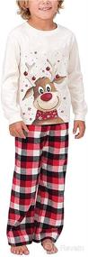 img 2 attached to Get Your Family in the Holiday Spirit with Matching Deer Plaid Christmas PJs!