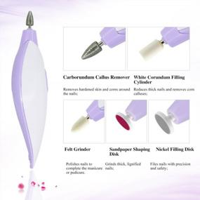 img 2 attached to Get Salon-Quality Nails At Home With TOUCHBeauty Electric Nail Kit: 5 Bits For Shaping, Polishing & Callus Removal