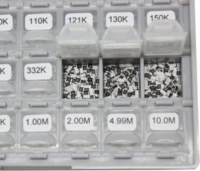 img 2 attached to AideTek SMT SMD 0201 Size 144 Values 100Pc Resistance Set 1% Assortment Box - 14400Pcs Kit