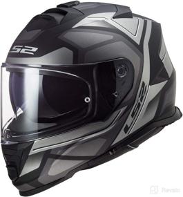 img 4 attached to LS2 Helmets Motorcycle SunShield Graphite