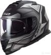 ls2 helmets motorcycle sunshield graphite logo