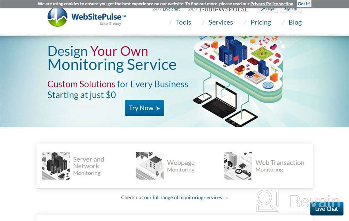 img 1 attached to WebSitePulse review by James Mayfield