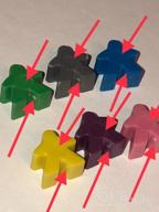 img 1 attached to Upgrade Your Board Game With 100 Colorful 16Mm Plastic Meeples - Strategy Game Expansion Set review by Cassandra White