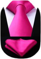 👔 hisdern men's accessories: classic necktie with pocket square - ties, cummerbunds & pocket squares логотип