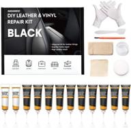 🛋️ nadamoo leather repair kit for couches, furniture, car seats, sofa, belt, shoes, boat - scratch filler leather care diy fix kit repairs tears burn holes - black logo