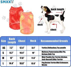 img 2 attached to 🐶 SMXXO 2 Pack Dog Shirt: Stylish Tie Dye Tank Tops for Small to Medium Dogs - Breathable, Stretchy, and Perfect for Summer!