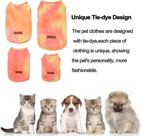 img 1 attached to 🐶 SMXXO 2 Pack Dog Shirt: Stylish Tie Dye Tank Tops for Small to Medium Dogs - Breathable, Stretchy, and Perfect for Summer!