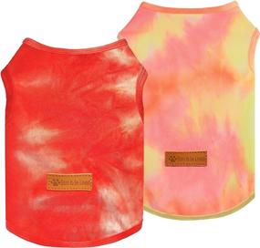 img 4 attached to 🐶 SMXXO 2 Pack Dog Shirt: Stylish Tie Dye Tank Tops for Small to Medium Dogs - Breathable, Stretchy, and Perfect for Summer!