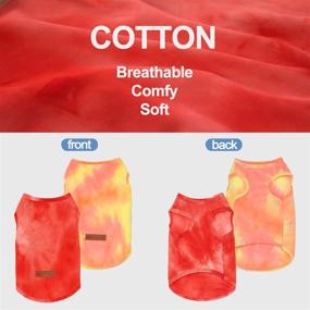 img 3 attached to 🐶 SMXXO 2 Pack Dog Shirt: Stylish Tie Dye Tank Tops for Small to Medium Dogs - Breathable, Stretchy, and Perfect for Summer!