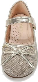 img 2 attached to 👑 DeerBunny Toddler Little Wedding Princess Girls' Shoes and Flats: Elegant and Stylish Footwear for Your Little Ones