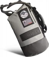 водонепроницаемая спортивная сумка amabilis для ручной клади с несколькими карманами и регулируемым ремнем — идеальная спортивная сумка объемом 32 л в элегантном сером цвете линкора дизайн: dave jr duffel bag логотип