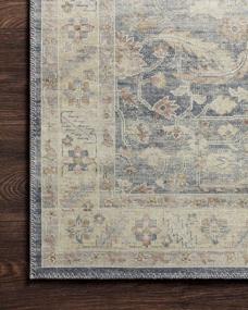 img 2 attached to Loloi II Hathaway Collection HTH-02 Denim/Multi Traditional Rug - 7'-6" X 9'-6