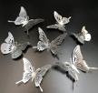 36pcs silver 3d removable butterfly wall decals stickers for bedroom living room kids room birthday party decorations logo