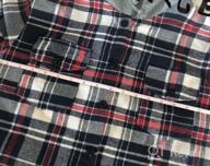 img 1 attached to Women'S Classic Plaid Cotton Hoodie Button-Up Flannel Shirt - BomDeals review by Percy Haulin