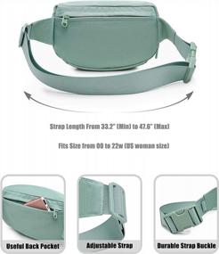 img 1 attached to Cute Turquoise Green HotStyle 558S Small Fashion Fanny Pack - Perfect For Travel, Walking Dogs & Everyday!