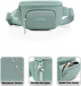 img 2 attached to Cute Turquoise Green HotStyle 558S Small Fashion Fanny Pack - Perfect For Travel, Walking Dogs & Everyday!